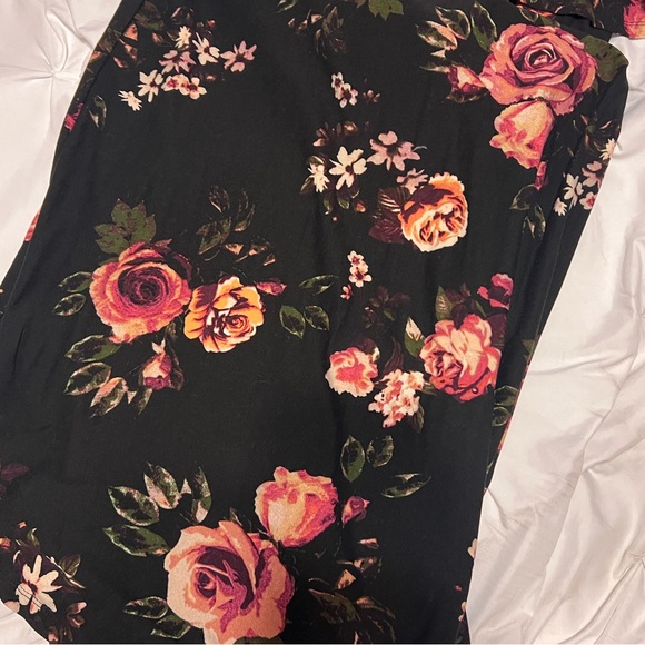 High Low Off the Shoulder Floral Dress - Picture 5 of 6